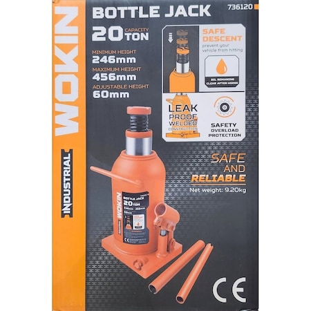 Wokin 20 Ton Leak-Proof Bottle Jack Industrial 736120